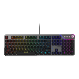 MSI STRIKE 600 SILENT US | Gaming Keyboard | Wired | US | USB 2.0 | KAILH Midnight PRO Silent Tactil