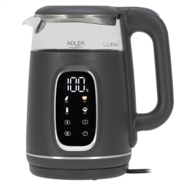 Adler Kettle with LED Display | AD 1305 | Electric | 2200 W | 1.7 L | Plastic | 360° rotational base