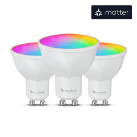 Nanoleaf Essentials Matter Wi-Fi GU10 Smart Bulb RGBCW 3pcs pack|Nanoleaf Essentials Matter Wi-Fi Sm