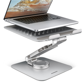 AXAGON Desk Mount | STND-LR stand with 360° rotation for laptops and tablets | Adjustable Height