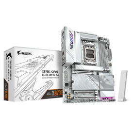 Gigabyte X870E AORUS ELITE WIFI7 ICE | Processor family AMD | Processor socket AM5 | DDR5 | Supporte