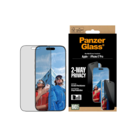PanzerGlass Screen protector | Apple | iPhone 17 Pro | Glass | Transparent | Ultra-Wide Fit w. EasyA