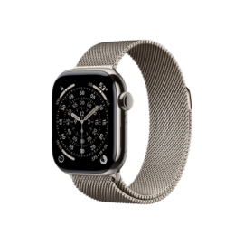 Apple Watch Series 11 GPS + Cellular 42mm Natural Titanium Case with Natural Milanese Loop