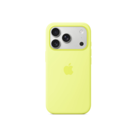 Apple iPhone 17 Pro Silicone Case with MagSafe – Neon Yellow | Apple