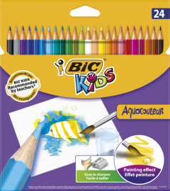 Bic Spalvoti pieštukai Aquacouleur 24 spalvų rinkinys