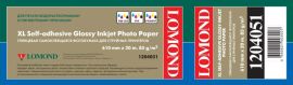 Fotopopierius Lomond XL Photo Paper Blizgus Self Adhesive 85 g/m2 610mm*20m (50,8mm)