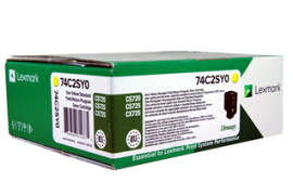 Lexmark return (74C2SYE, 074C2SY0), geltona kasetė
