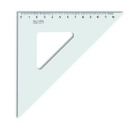 Liniuotė-trikampis Koh-I-Noor, plastikinis, 45/141 mm  1225-008