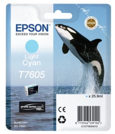 Epson T7605 (C13T76054010) Rašalinė kasetė, Šviesiai žydra