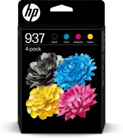 HP 937 CMYK 4-Pack (6C400NE) Rašalinių kasečių komplektas, C/M/Y/BK