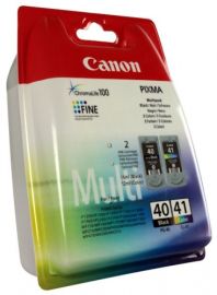 Canon PG-40 / CL-41 kasečių rinkinys (0615B043), juoda ir trispalvė kasetė