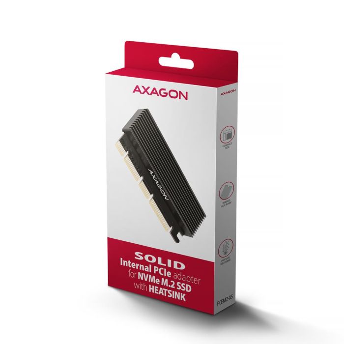 SSD ACC ADAPTER PCIE M.2/NVME/W/HS PCEM2-XS AXAGON – 2