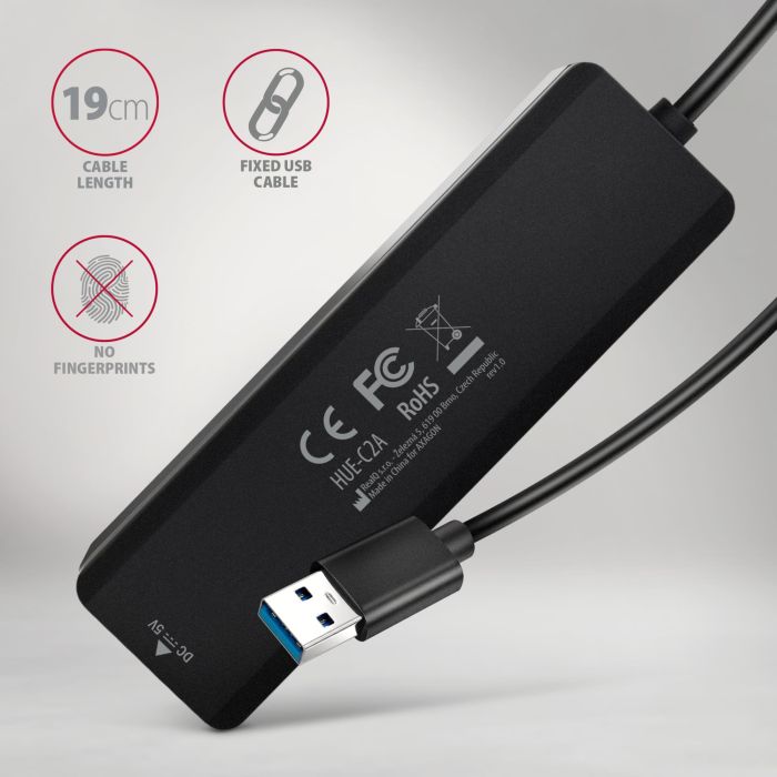 I/O HUB USB TRAVEL/0.19M HUE-C2A AXAGON – 5