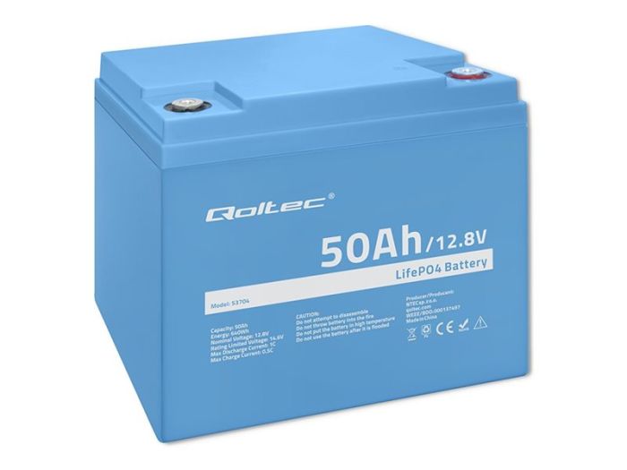 QOLTEC 53704 LiFePO4 battery / 50Ah