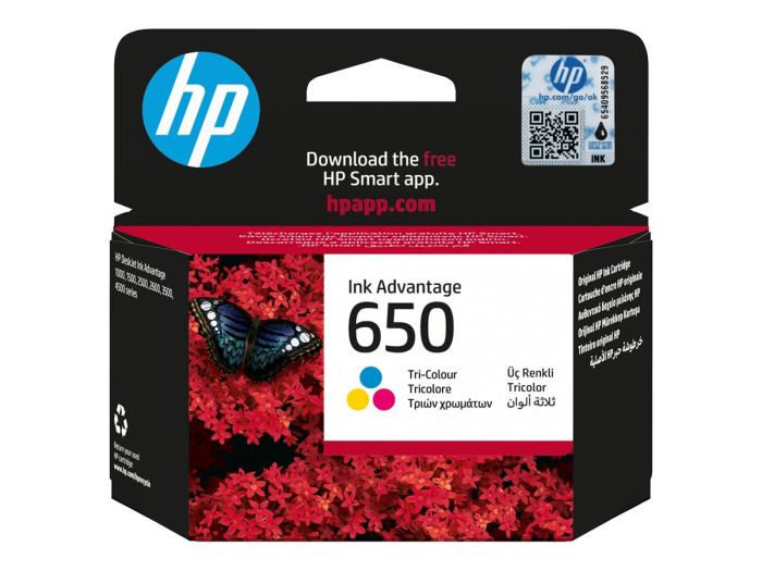 HP 650 Tri-color Ink Cartridge – 12