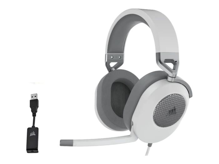CORSAIR HS65 Surround Headset White EU – 7