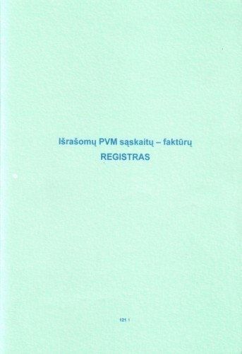 Išrašomų PVM sąskaitų faktūrų registras, A4 (48)  0720-061