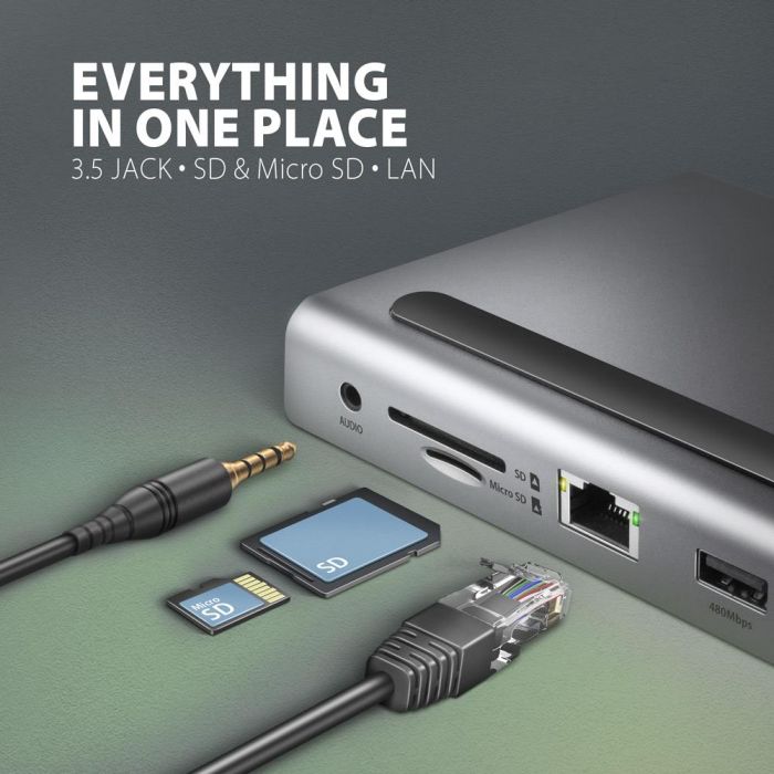 NB ACC DOCKING STATION/11IN1 HMC-4KX3 AXAGON – 7