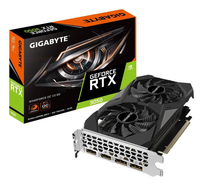 Graphics Card GIGABYTE NVIDIA GeForce RTX 3050 GDDR6 6GB