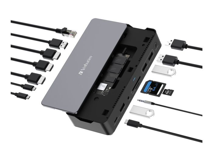 VERBATIM Usb-C Pro Docking Station 15 – 8