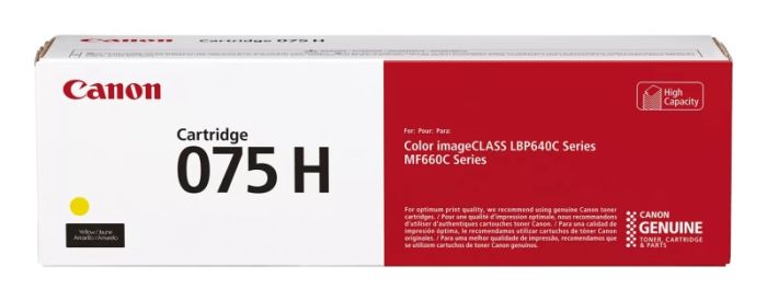 Canon CRG 075H Y (6366C002) Lazerinė kasetė, Geltona – 3