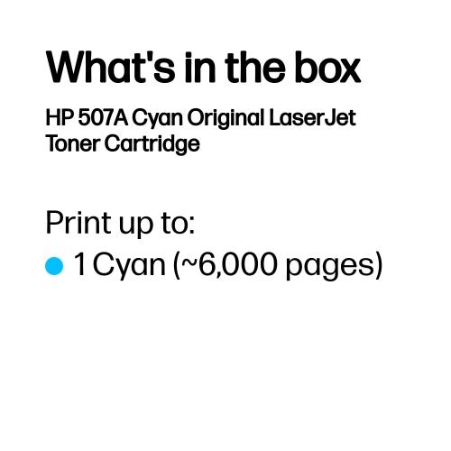 HP 507A (CE401A) Lazerinė kasetė, Žydra – 3