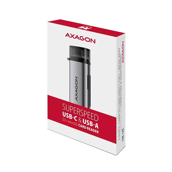 MEMORY READER USB-C+USB3.2 2SL/SD/MICROSD CRE-SAC AXAGON – 11