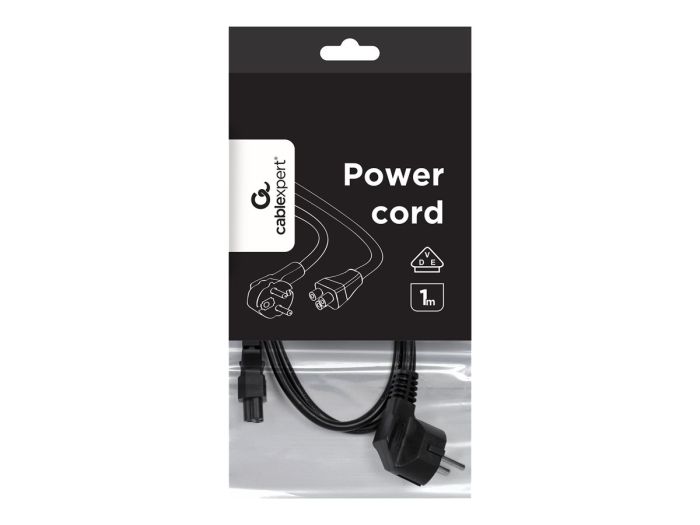 GEMBIRD Power cord C5 VDE approved 1 m – 3