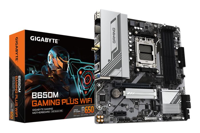 Mainboard GIGABYTE AMD B650 micro ATX 4xSlots B650M GAMING PLUS WIFI (rev. 1.3)