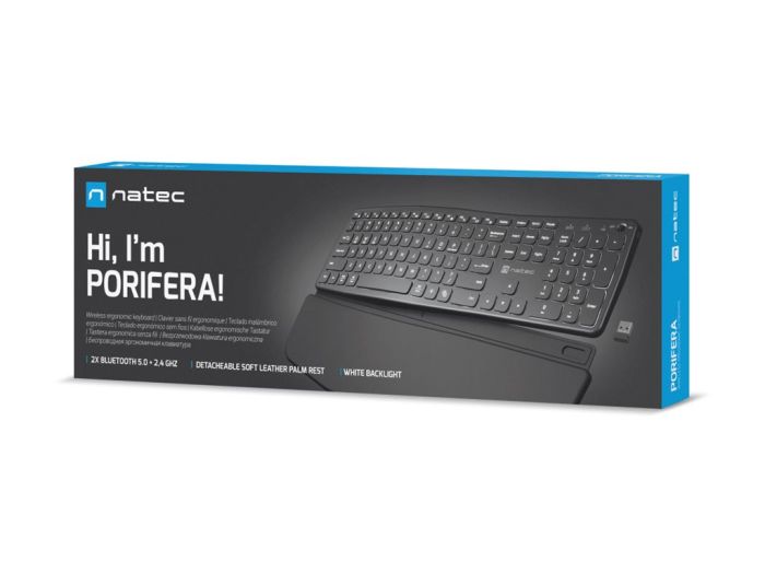 NATEC NKL-1995 PORIFERA Wrls KBD US – 5