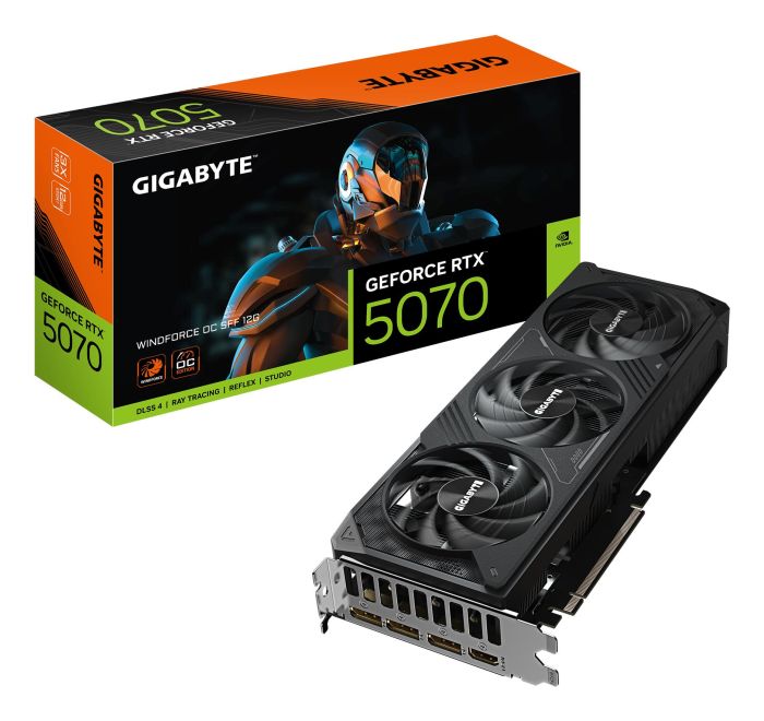 Graphics Card GIGABYTE NVIDIA GeForce RTX 5070 GDDR7 12GB