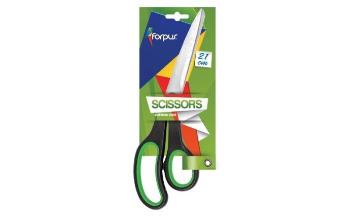 Žirklės Forpus, 21cm, gumuotos  1110-005