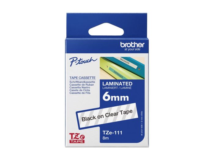 BROTHER TZE111 tape cassette 6mm 8m – 2