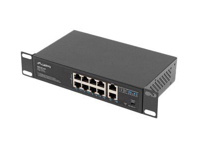 LANBERG switch PoE 19inch 10-port 100MB – 3