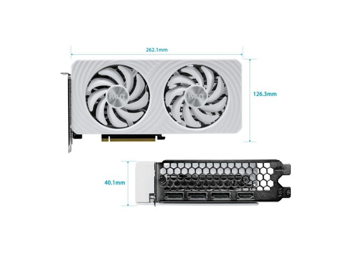 PALIT RTX 5060 WHITE OC 8GB GDDR7 – 3