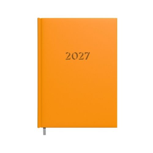 Darbo knyga-kalendorius 2027m. A5 oranžinė sp.