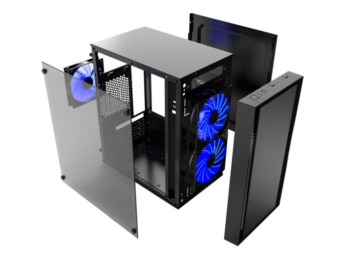 GEMBIRD CCC-FORNAX-960B PC case 3 fans – 3