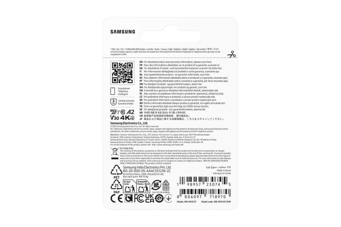 MEMORY MICRO SDXC T9 512GB/V30 MB-MH512T/WW SAMSUNG – 5