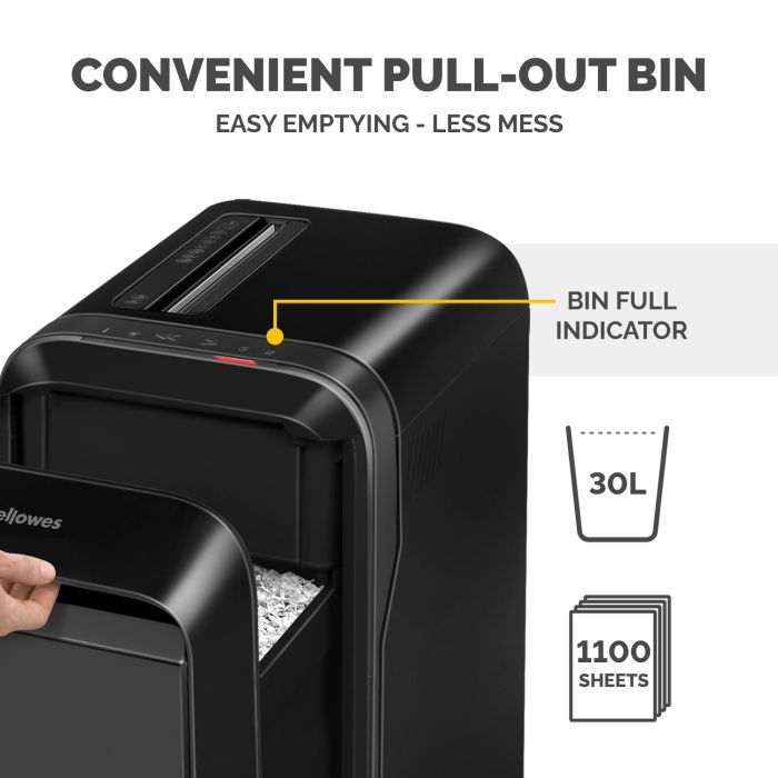 SHREDDER POWERSHRED LX221/BLACK 5050401 FELLOWES – 8