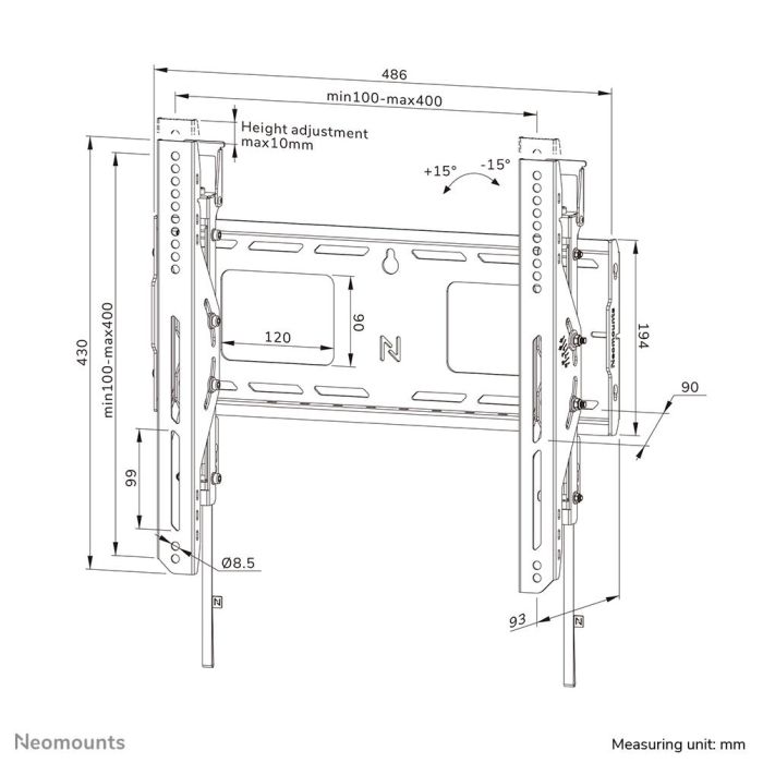 TV SET ACC WALL MOUNT/WL35-750BL14 NEOMOUNTS – 20