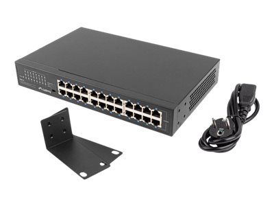 LANBERG switch rack 19inch 24-port 1GB – 4