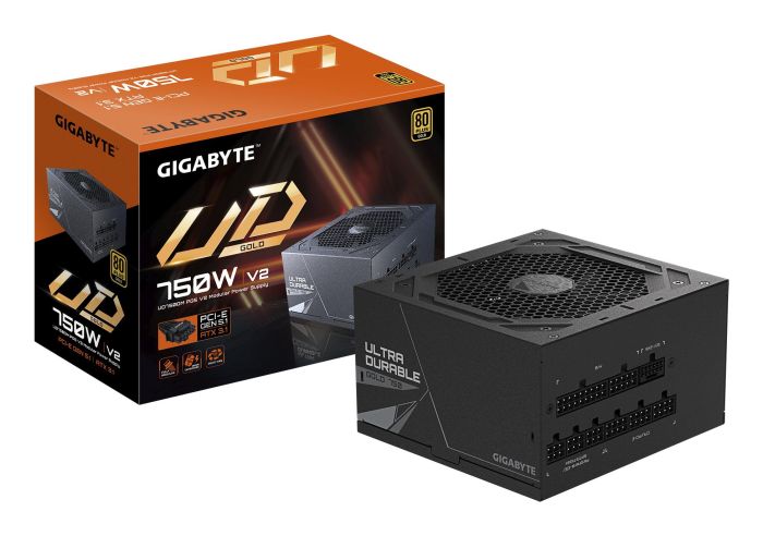 Power Supply GIGABYTE UD750GM PG5 V2 ATX 3.1 Efficiency 80 PLUS GOLD PFC Active