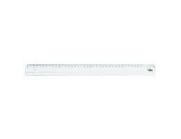 Liniuotė Forpus, plastikinė, skaidri, 40cm