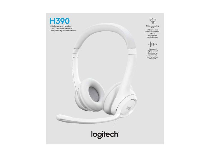 LOGI H390 USB Computer Headset - WHITE – 3