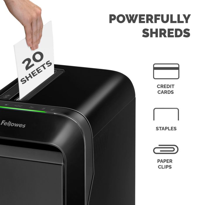 SHREDDER POWERSHRED LX221/BLACK 5050401 FELLOWES – 4
