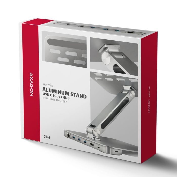 NB ACC STAND 10-16" + I/O HUB/7IN1 HMC-STND AXAGON – 11