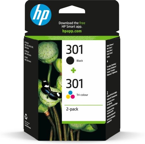 HP 301 (N9J72AE) Rašalinių kasečių komplektas, BK/CMY – 12