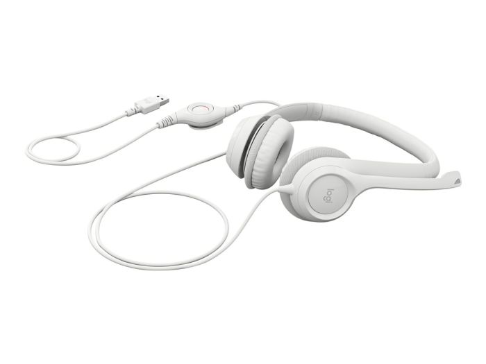 LOGI H390 USB Computer Headset - WHITE – 10