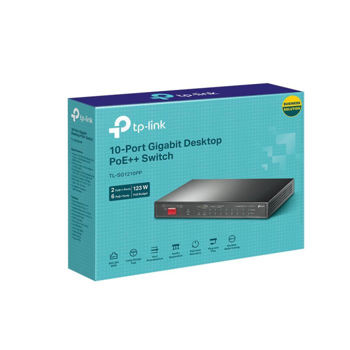 Switch TP-LINK TL-SG1210PP 1x10/100/1000BASE-T/SFP combo – 3