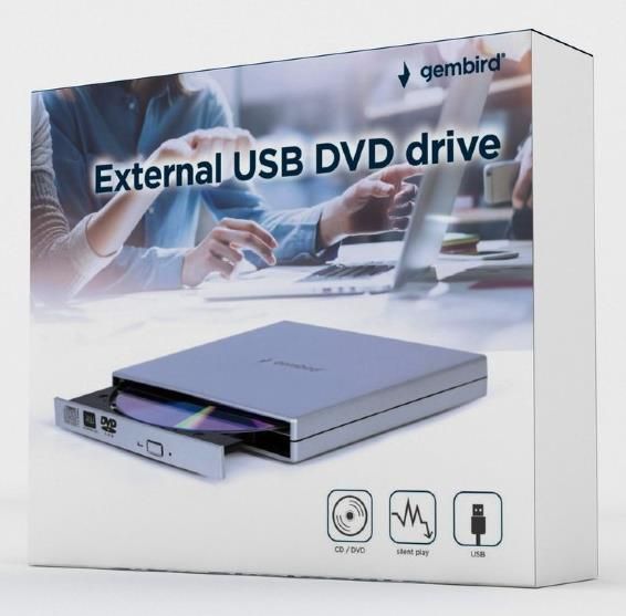 DVD RW USB2 8X EXT RTL/SILVER DVD-USB-021-SV GEMBIRD – 5
